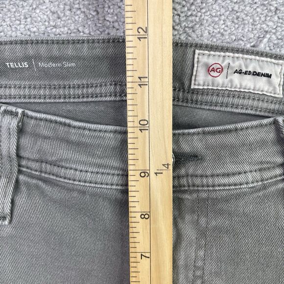 Ag Adriano Goldschmied Tellis Pants Men’s 33X32 Gray Modern Slim Mid-Rise - Picture 11 of 14